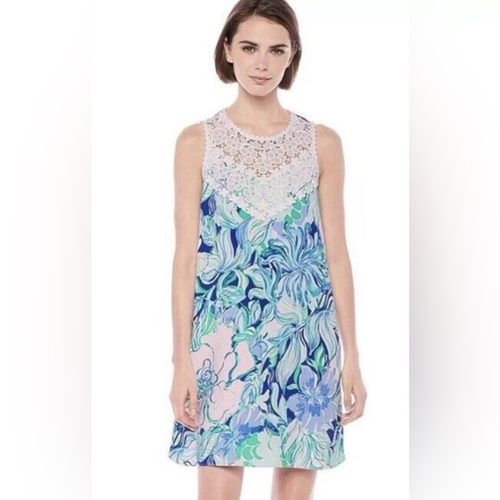 Lilly Pulitzer Nala Shift Dress 2 Party Thyme